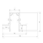 Коннектор L-образный Elektrostandard Slim Magnetic 85212/00 a067500