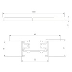 Шинопровод однофазные встраиваемый Elektrostandard Track Rail BK Recessed 85082/00 a057091