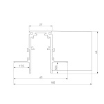 Коннектор L-образный Elektrostandard Slim Magnetic 85214/00 a067509