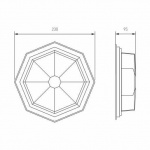 Уличный настенный светильник Elektrostandard Telarana GL 1023D капучино a043661