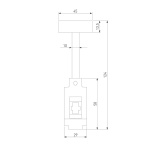 Декоративная стойка с вводом питания Elektrostandard Esthetic Magnetic 85141/00 a065433