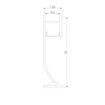 Профиль алюминиевый с рассеивателем для плинтуса Elektrostandard LL-2-ALP021 a066618