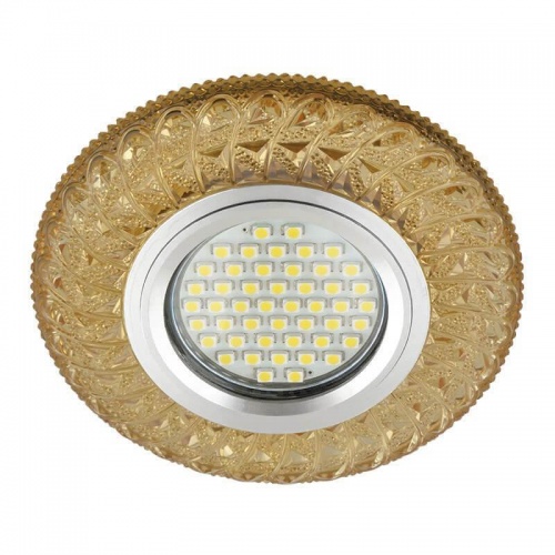 Встраиваемый светильник Fametto Luciole DLS-L144 Gu5.3 Glassy/Gold