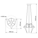 Подвесная светодиодная люстра Ritter Birdie 51604 4