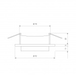 Встраиваемый светильник Elektrostandard 116 MR16 белый/черный a053345