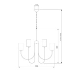 Подвесная люстра Eurosvet Abbey 60164/10 латунь