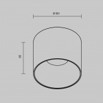 Потолочный светильник Maytoni Technical Alfa LED C064CL-01-15W4K-RD-WB