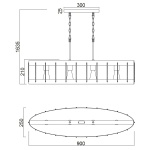 Подвесной светильник Vele Luce Wong VL6426P24