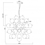 Подвесная люстра Maytoni Bolla MOD133PL-08BS
