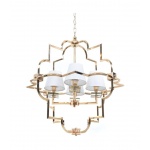 Подвесная люстра Lumina Deco Baltimore LDP 8020-4 GD+WT