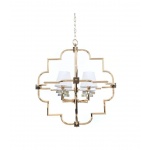 Подвесная люстра Lumina Deco Baltimore LDP 8020-4 GD+WT