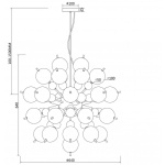 Подвесная люстра Maytoni Bolla MOD133PL-08CH
