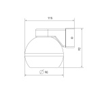 Бра Elektrostandard Cosmo MRL 1026 черный a061045