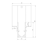 Коннектор L-образный внутренний Elektrostandard Slim Magnetic 85213/00 a067506