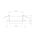 Встраиваемый светильник Elektrostandard 114 MR16 белый/черный a053344