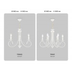 Подвесная люстра Ambrella light Traditional Modern TR9605