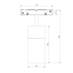 Трековый светодиодный светильник Elektrostandard Slim Magnetic Comfi 85189/01 a066517