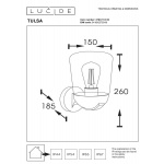 Уличный настенный светильник Lucide Tulsa 27837/01/30