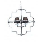 Подвесная люстра Lumina Deco Baltimore LDP 8020-4 CHR+BK