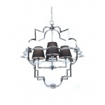 Подвесная люстра Lumina Deco Baltimore LDP 8020-4 CHR+BK