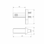 Соединитель для круглого шарнирного коннектора Elektrostandard Slim Magnetic 85011/00 черный a063967