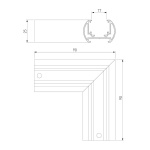 Коннектор угловой для шинопровода Elektrostandard Slim Magnetic 85135/00 черный a065259