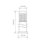 Уличный светильник Elektrostandard 1507 Techno черный a035093