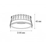 Встраиваемый светодиодный светильник Italline IT08-8032 white 3000K