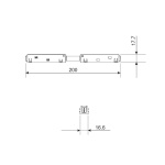 Коннектор прямой Elektrostandard Slim Magnetic 85096/00 a057211