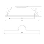 Профиль гибкий алюминиевый с рассеивателем Elektrostandard LL-2-ALP012 a053629