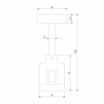 Декоративная стойка с коннектором Elektrostandard Esthetic Magnetic 85145/00 a065437