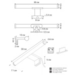 Подсветка для зеркал Arte Lamp Orizzone A2935AP-1BK