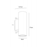 Уличный настенный светодиодный светильник Arte Lamp Torcular A1807AL-2BK