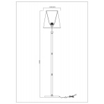 Торшер Arte Lamp Kensington A4098PN-1CC