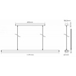 Подвесной светодиодный светильник Deko-Light Office Three 342146