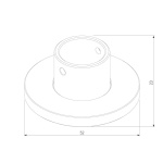 Крепление напольно-потолочное Elektrostandard Mini Magnetic 85203/00 a067291