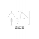 Бра Arte Lamp Rondo A4086AP-1CC