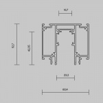 Шинопровод демпферный Maytoni Technical Exility Busbar TRX034D-422W