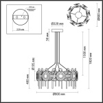 Подвесная светодиодная люстра Odeon Light Exclusive Modern Magnet 5407/92L