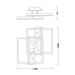 Потолочный светодиодный светильник Escada Stellar 10215/2LED
