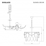 Подвесная люстра Evoluce Roomi SLE1651-203-09