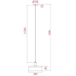 Подвесной светильник Arte Lamp Skat A7052SP-1BK