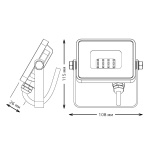 Прожектор светодиодный Gauss Qplus 10W 6500К 613511310