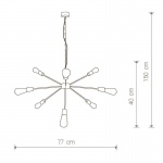 Подвесная люстра Nowodvorski Rod 9130