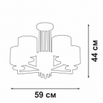 Потолочная люстра Vitaluce V3069-8/5PL