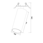 Встраиваемый светодиодный спот Maytoni Technical Focus Led C053CL-L12B4K