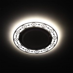 Точечный светильник ЭРА с подсветкой DK LD28 WH/WH Б0037391