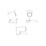 Трековый светодиодный светильник Maytoni Technical Trinity Vuoro TR029-3-20W4K-B