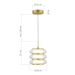 Подвесной светодиодный светильник ST Luce Frittela SL6239.203.03