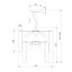 Подвесная люстра Eurosvet Claire 60170/8 золото Smart